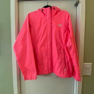 North Face Neon Pink Rain Jacket